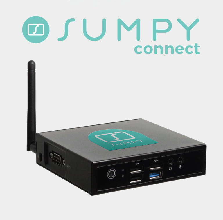 Sumpy Connect urządzenie do wyśietlania informacji na telewizorach, monitorach, ekranach LED